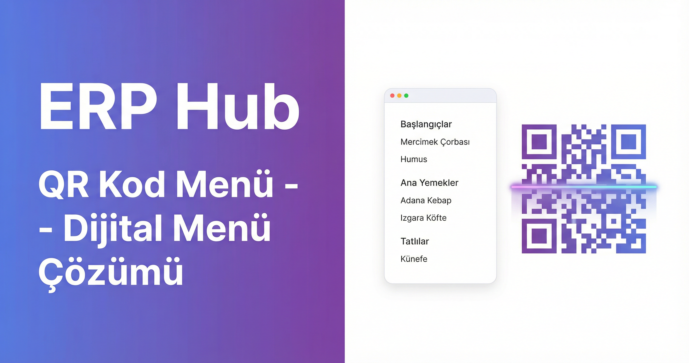 ERP Hub - QR Kod Menü